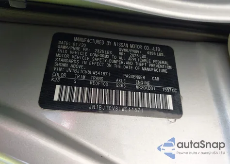 2020 Nissan Rogue Sport S Fwd Xtronic Cvt from USA, damaged, VIN JN1BJ1CV8LW541871